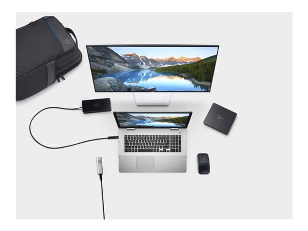 DELL D6000 Kabel USB 3.2 Gen 1 (3.1 Gen 1) Type-C Svart