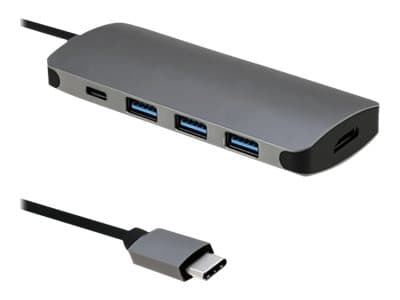 Qoltec - Dokkingstasjon - USB-C 3.1 - HDMI