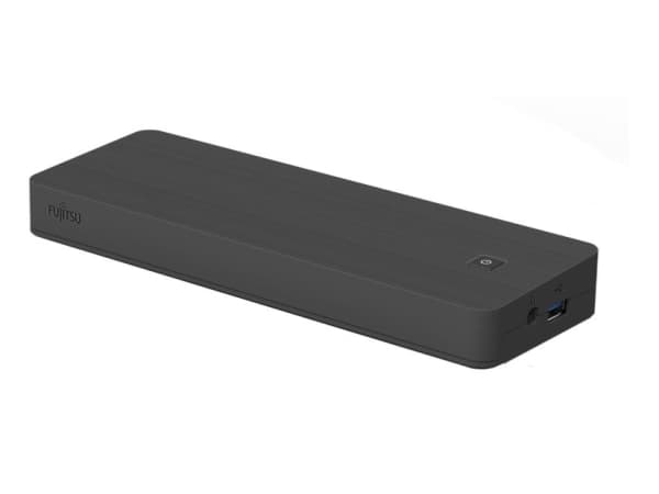 Fujitsu L100 USB Type-C Port Replicator 2, Langallinen, USB 3.2 Gen 1 (3.1 Gen 1) Type-C, 10,100,1000 Mbit/s, Musta, 219 mm, 75 mm