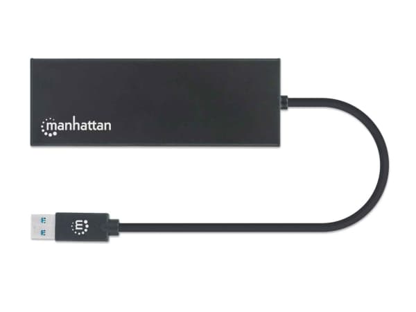 Manhattan 152846, USB A-tyyppi, Musta, Alumiini, CE FCC RoHS2 WEEE, Windows 10, Windows 7, Windows 8.1, 0 - 45 °C