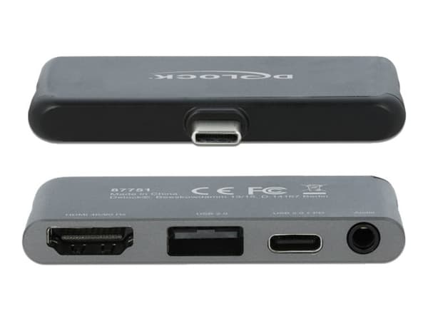 Delock Mini - Dokkingstasjon - USB-C - HDMI