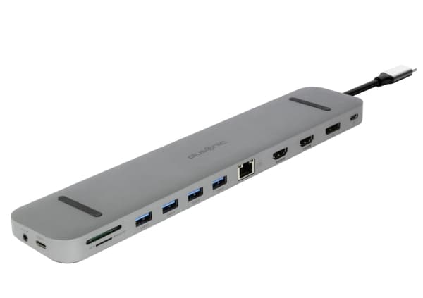 ALLNET PSUC2501, USB 3.2 Gen 1 (3.1 Gen 1) Type-C, 100 W, Harmaa, MicroSD (TransFlash), SD, 3.5mm, DisplayPort, HDMI, RJ-45, USB 3.2 Gen 1 (3.1 Gen 1