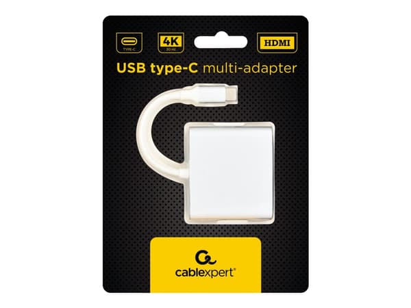 Gembird A-CM-HDMIF-02-SV - Dockningsstation - USB-C 3.1 / Thunderbolt 3 - HDMI