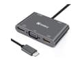 Pikkukuva 4 / 5: Sandberg USB-C Dock 2xHDMI+1xVGA+USB+PD, Langallinen, USB 3.2 Gen 1 (3.1 Gen 1) Type-C, Harmaa, 4K Ultra HD, 3840 x 2160 pikseliä, 1920 x 1080 piksel