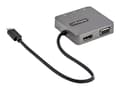 Pikkukuva 5 / 5: StarTech.com DKT31CHVL, Langallinen, USB 3.2 Gen 2 (3.1 Gen 2) Type-C, 10,100,1000 Mbit/s, Musta, Hopea, 10 Gbit/s, 3840 x 2160 pikseliä