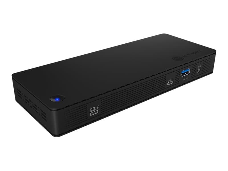 RaidSonic ICY BOX IB-DK2512-TB3 - Dokkingstasjon - USB-C / Thunderbolt 3 - 2 x DP - GigE - 130 watt