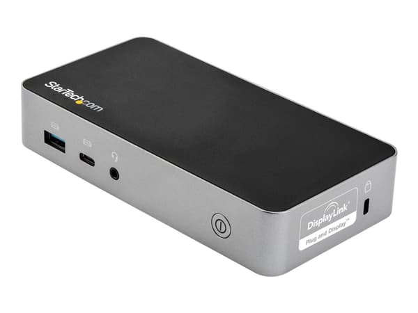StarTech.com USB-C Dock, Dual Monitor 1080p HDMI Laptop Docking Station, 60W Power Delivery, 1x USB-C, 3x USB-A, Ethernet, Dual HDMI Video Display US