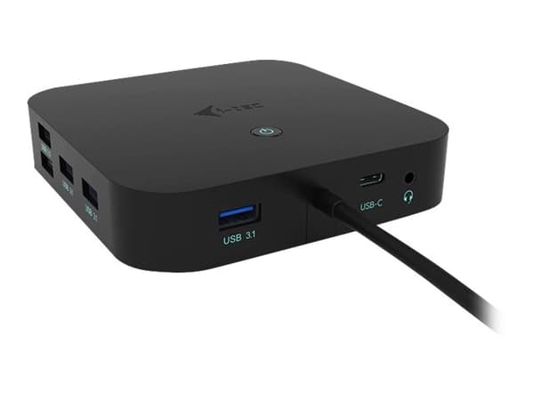 i-Tec USB-C Dual Display Docking Station with Power Delivery - Dockningsstation - USB-C / Thunderbolt 3 - DP - 1GbE