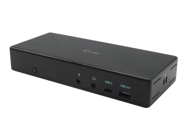 i-Tec USB-C Quattro Display Docking Station with Power Delivery - Telakointiasema - USB-C / Thunderbolt 3 - 2 x HDMI, 2 x DP - GigE - med i-Tec Unive