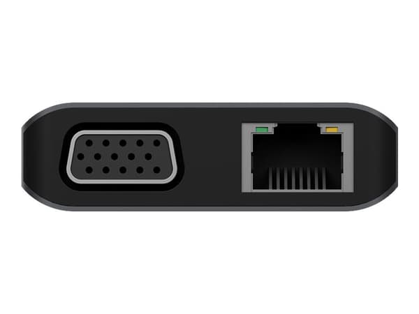 ICY BOX IB-DK4070-CPD - Telakointiasema - USB-C - VGA, 2 x HDMI - GigE