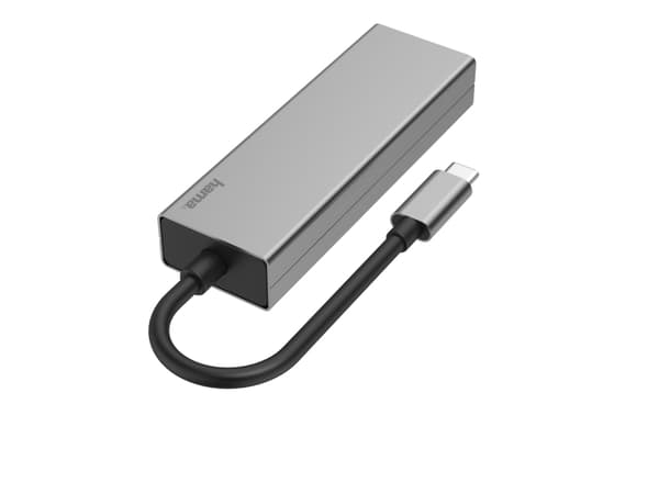 Hama Multiport Adapter - Telakointiasema - USB-C 3.2 Gen 1 - GigE