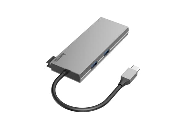 Hama 00200110, USB 3.2 Gen 1 (3.1 Gen 1) Type-C, HDMI, USB 3.2 Gen 1 (3.1 Gen 1) Type-A, USB 3.2 Gen 1 (3.1 Gen 1) Type-C, 4096 x 2160 pikseliä, Micr