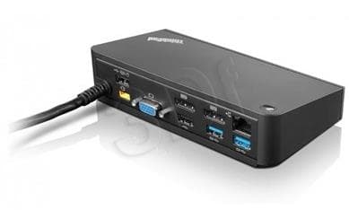 Lenovo 40A40090EU, Langallinen, USB 3.2 Gen 1 (3.1 Gen 1) Type-A, 10,100,1000 Mbit/s, Musta, 3840 x 2160 pikseliä, Lenovo