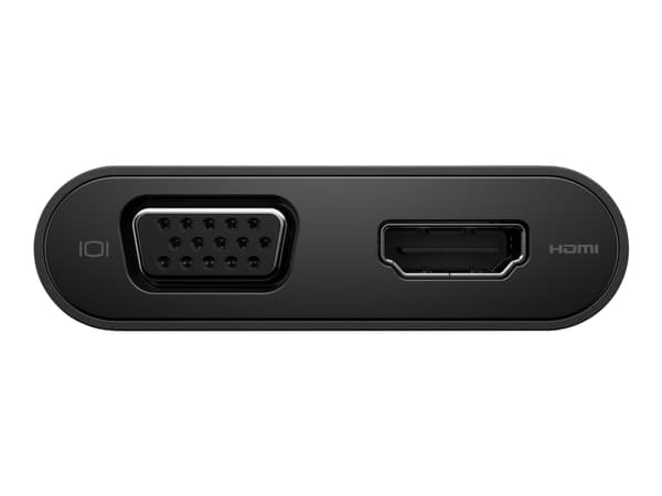 DELL DA200, Langallinen, USB 3.2 Gen 1 (3.1 Gen 1) Type-C, 10,100,1000 Mbit/s, Musta, 1920 x 1080 pikseliä, Dell