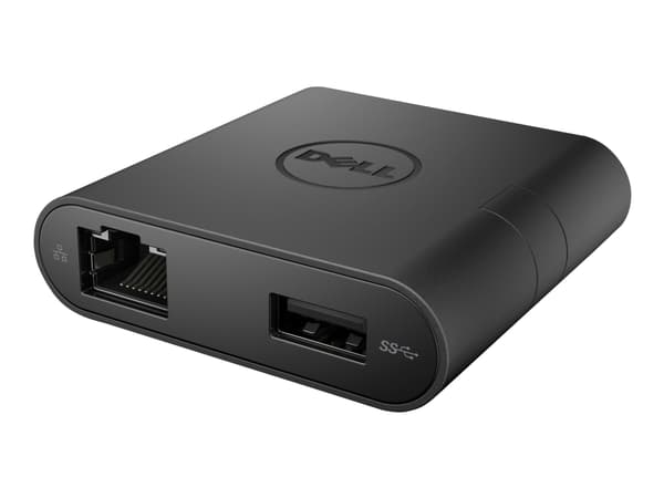 DELL DA200, Langallinen, USB 3.2 Gen 1 (3.1 Gen 1) Type-C, 10,100,1000 Mbit/s, Musta, 1920 x 1080 pikseliä, Dell