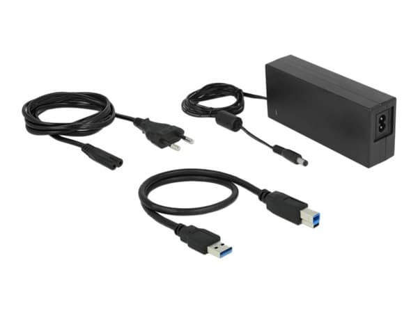 Delock USB 3.0 Docking Station for 4 x SATA HDD / SSD with Clone Function - HDD-dokkestasjon - brønner: 4 - 2,5" / 3,5" delt - SATA 6Gb/s - eSATA 6Gb