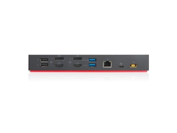 Lenovo ThinkPad Hybrid USB-C with USB-A Dock, Langallinen, USB 3.2 Gen 2 (3.1 Gen 2) Type-C, 3,5 mm, 10,100,1000 Mbit/s, Musta, Lenovo