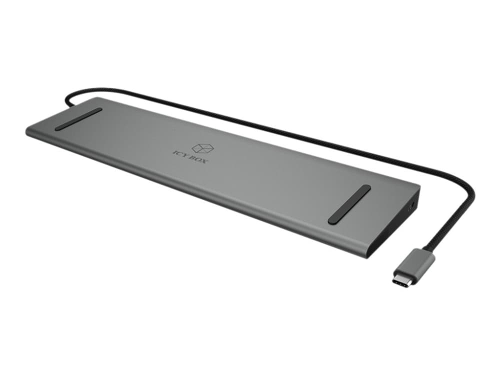 RaidSonic ICY BOX IB-DK2106-C - Dokkingstasjon - USB-C - VGA, HDMI - GigE