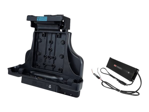 Gamber-Johnson Vehicle Docking Station - No RF - Dockningsstation - VGA, HDMI - 10Mb LAN - med LIND 20-60V Material Handling Isolated Power Adapter - Svart
