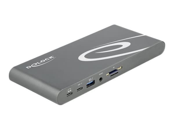 Delock USB Type-C DP 1.4 Docking Station Triple 4K Display - Dockningsstation - USB-C 3.2 Gen 1 / Thunderbolt 3 - HDMI, 2 x DP - 1GbE