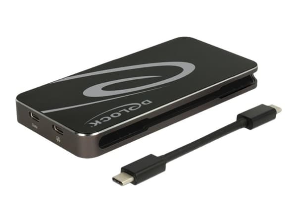 DeLOCK 87773, Langallinen, USB 3.2 Gen 1 (3.1 Gen 1) Type-C, 4,5 W, Musta, 3840 x 2160 pikseliä, Kiina