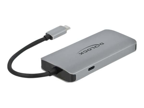 Delock USB 3.2 Gen 1 Hub with 4 Ports and Gigabit LAN and PD - Hubb - 4 x USB 3.2 Gen 1 + 1 x 10/100/1000 - skrivbordsmodell