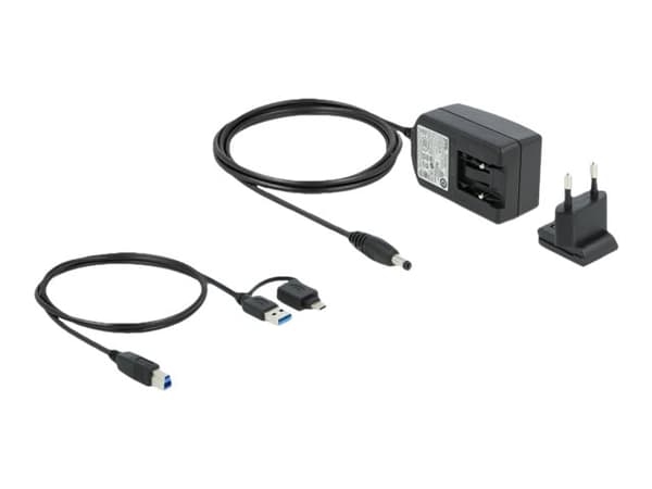 Delock USB Docking Station Dual HDMI Full-HD - Dockningsstation - USB 3.2 Gen1 - 2 x HDMI - 1GbE