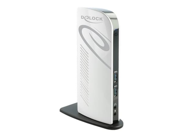 Delock USB Docking Station Dual HDMI Full-HD - Dockningsstation - USB 3.2 Gen1 - 2 x HDMI - 1GbE