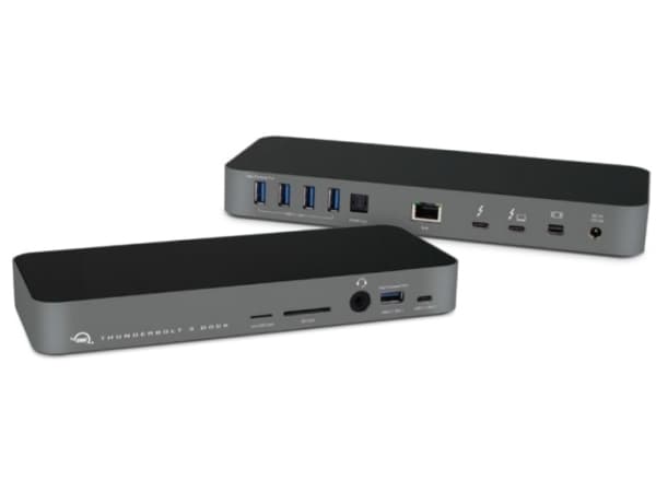 OWC OWCTB3DK14PSGG, Langallinen, Thunderbolt 3, 3,5 mm, 10,100,1000 Mbit/s, Harmaa, MicroSD (TransFlash), SD