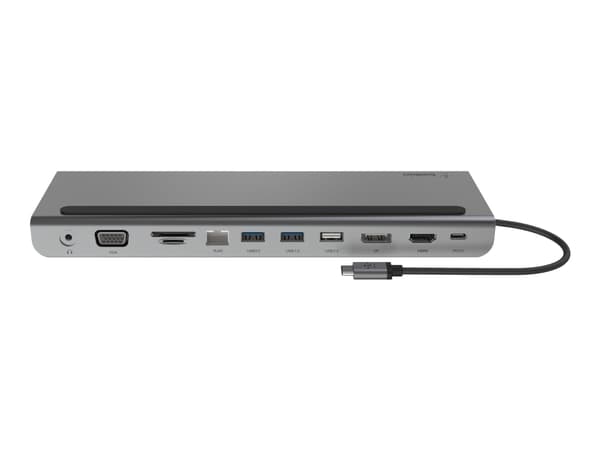 Belkin CONNECT 11-in-1 - Flerportsdocka - USB-C - VGA, HDMI, DP - 1GbE