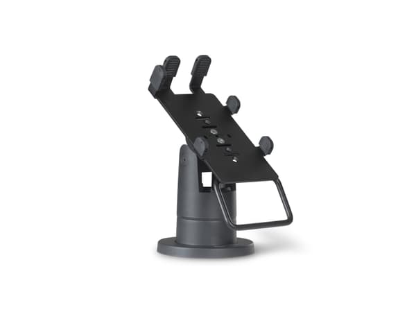 Ergonomic Solutions SpacePole Payment VER400-S-02, POS mount, Black, Composite, Metal, VeriFone, P200 & P400, ClickSafe