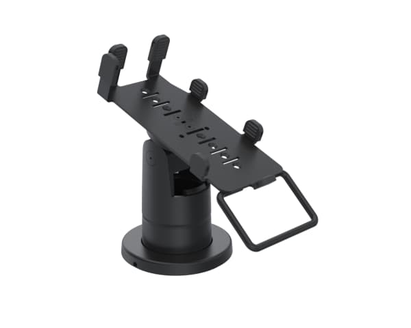 Ergonomic Solutions SpacePole Payment VER400-S-02, POS mount, Black, Composite, Metal, VeriFone, P200 & P400, ClickSafe