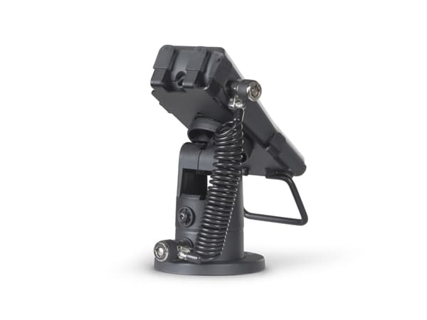 Ergonomic Solutions SpacePole Payment VER400-S-02, POS mount, Black, Composite, Metal, VeriFone, P200 & P400, ClickSafe