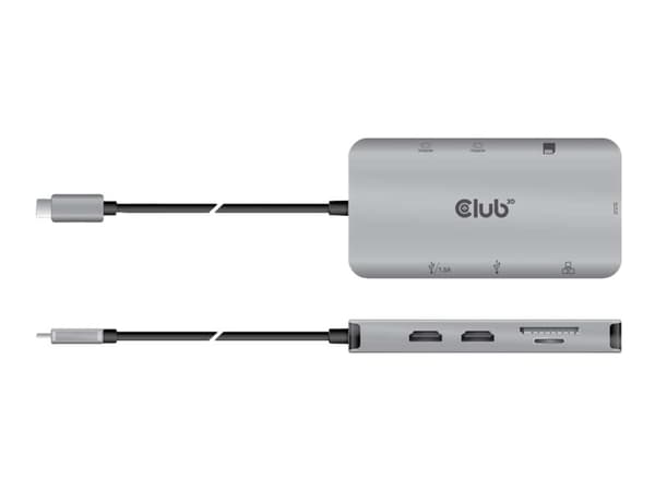 CLUB3D CSV-1593, USB 3.2 Gen 1 (3.1 Gen 1) Type-C, HDMI, USB 3.2 Gen 1 (3.1 Gen 1) Type-A, USB 3.2 Gen 2 (3.1 Gen 2) Type-C, 16200 Mbit/s, 3840 x 216