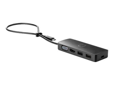 HP USB-C Travel Hub G2 - Dockningsstation - USB-C - VGA, HDMI - Europa - för OMEN by HP Laptop 16; Victus by HP Laptop 15, 16; EliteBook 830 G6; Fort