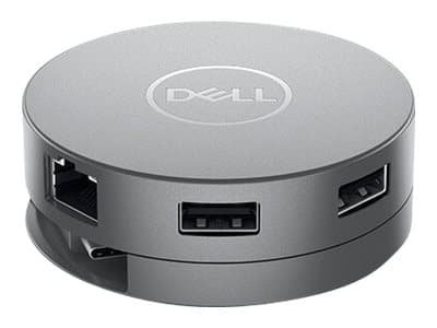 Dell Mobile Adapter DA310 - Dockningsstation - USB-C - VGA, DP, HDMI, USB-C - 1GbE - med 3 års grundläggande maskinvarugaranti