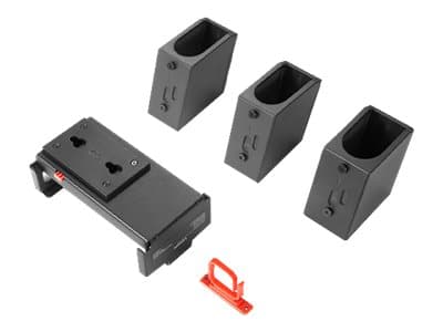 Lenovo Docking Station Mounting Bracket G2 - Monteringssats för dockningsstation - kan monteras under bord, monterbar ovanför bildskärmen - 22", 24" Svart