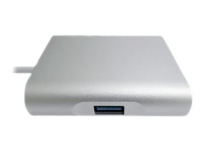 Qoltec - Dockningsstation - USB-C - VGA