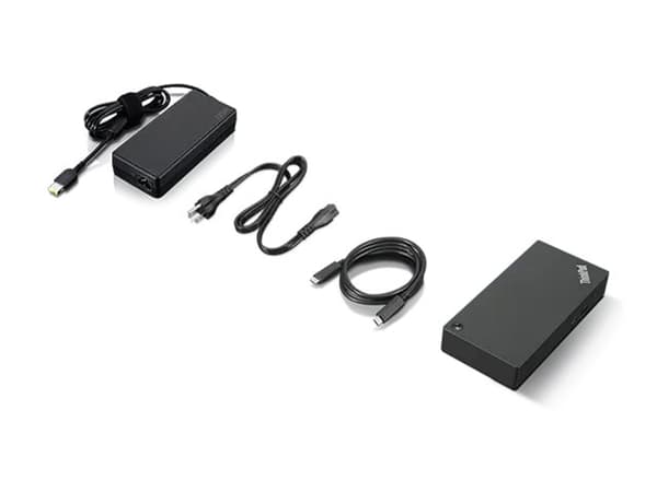Lenovo ThinkPad Universal USB-C Dock - Dockningsstation - USB-C - HDMI, 2 x DP - GigE - 90 Watt - Sort