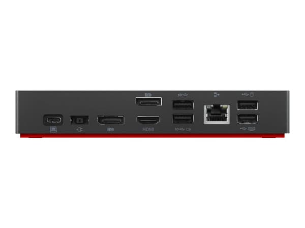 Lenovo ThinkPad Universal USB-C Dock - Dockningsstation - USB-C - HDMI, 2 x DP - GigE - 90 Watt - Sort