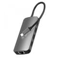 Miniatyrbild 1 av 3: Media-Tech - USB-C Hub Pro - 8in1 (USB A 3.0, USB-C, HDMI - 4K, RJ45 Gigabit LAN, MicroSD- og SD card-reader)