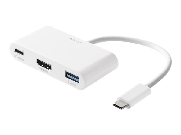 DELTACO USBC-HDMI23 - Dockningsstation - USB-C - HDMI