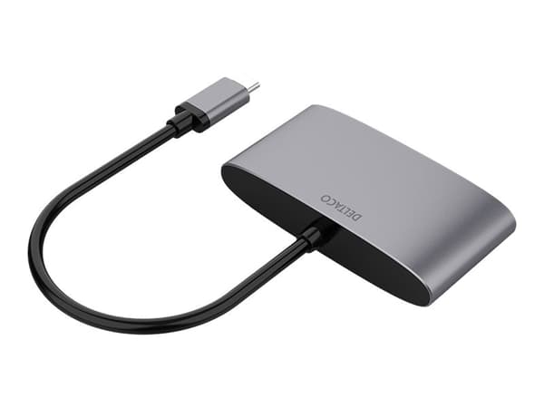 DELTACO USBC-HDMI22 - Telakointiasema - USB-C - HDMI