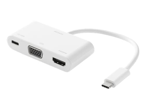 Deltaco USBC-HDMI20 laptop dock/port replicator Wired USB 3.2 Gen 2 (3.1 Gen 2) Type-C White