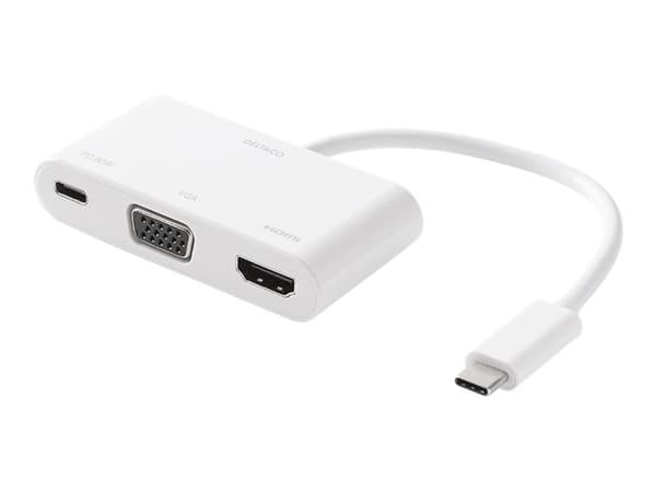 Deltaco USBC-HDMI20 laptop dock/port replicator Wired USB 3.2 Gen 2 (3.1 Gen 2) Type-C White