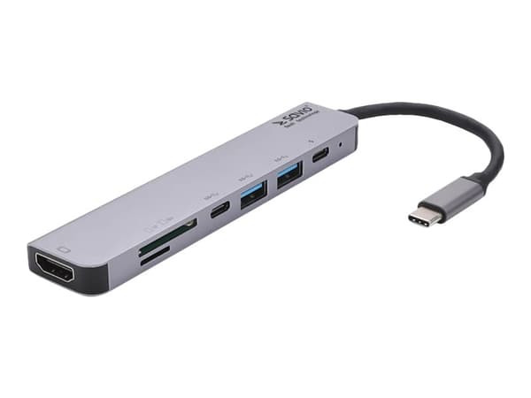 SAVIO AK-47 - Dockningsstation - USB-C - HDMI