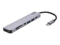 Miniatyrbild 2 av 5: SAVIO AK-47 - Dockningsstation - USB-C - HDMI