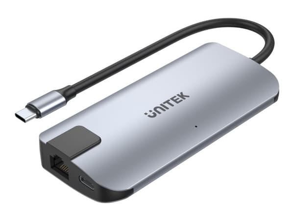 Unitek uHUB P5+ - Telakointiasema - USB-C - HDMI - GigE