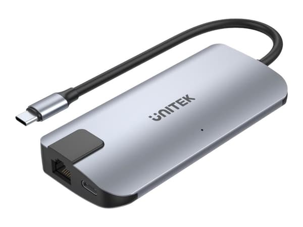Unitek uHUB P5+ - Telakointiasema - USB-C - HDMI - GigE