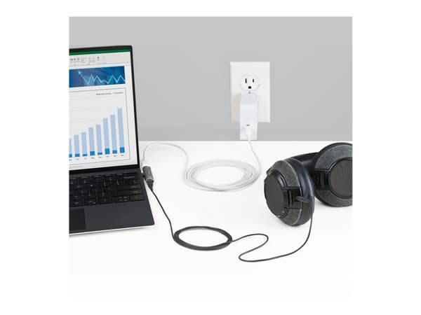 StarTech.com USB C Audio &amp; Charge Adapter, USB-C Audio Adapter with USB-C Audio Headphone/Headset Port and 60W USB Type-C Power Delivery Pass-thr